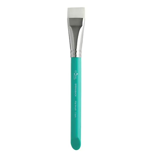 Flat 1 Inch Springback Artist And Bodyart Paint Brush