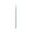 Global Colours Springback Round Brush number 1 with a fine white tip and turquoise handle