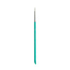 Global Colours Springback Round Brush number 4 with a fine white tip and turquoise handle