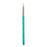 Global Colours Springback Round Brush number 12 with a fine white tip and turquoise handle
