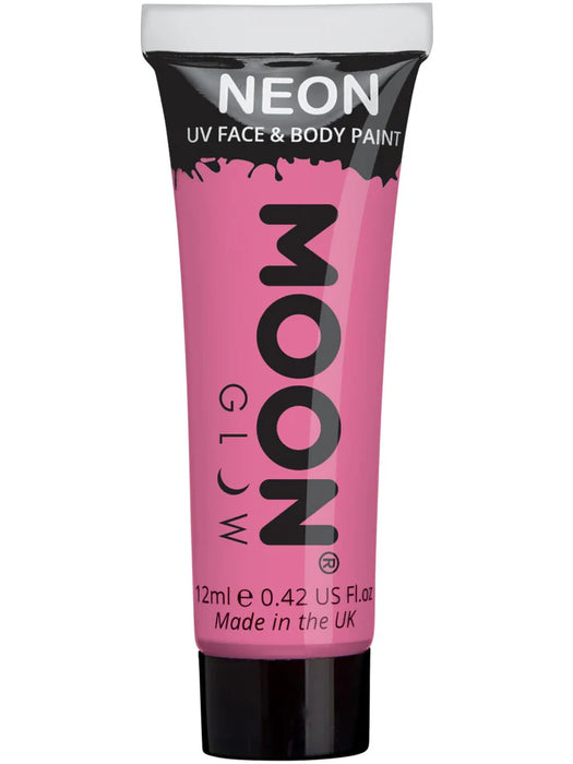 Moon Glow Pastel Neon UV Face Paint, Pastel Pink 12ml