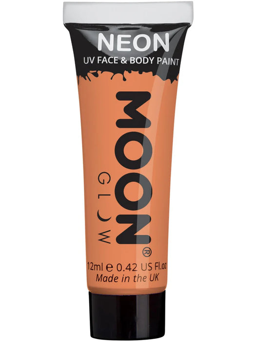 Moon Glow Pastel Neon UV Face Paint, Pastel Orange