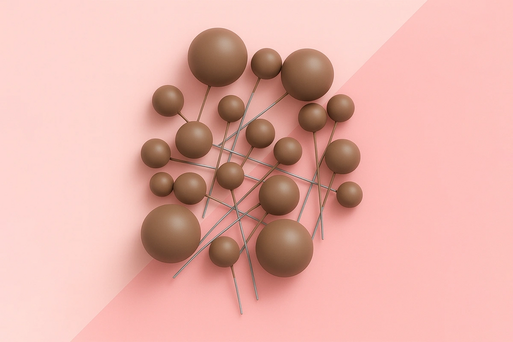 Mushroom Matte Ball Toppers 20pcs