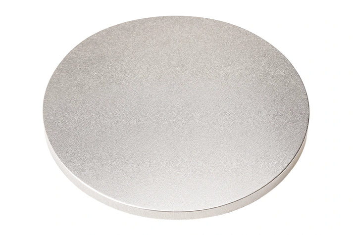 Silver 10'' Round Drum MDF Cake Board