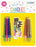 Metallic Assorted Birthday Candles with Holders & Happy Birthday Decoration 12 Pack