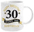 30th Birthday White and Gold Mug