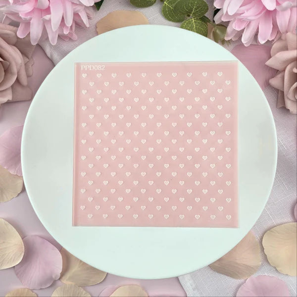 Mini Hearts Plate Debosser