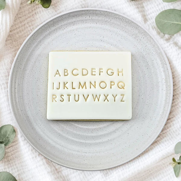 Modern Letter Stamp Embosser Set