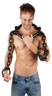 Prison Shackles 100cm (Neck Shackle with Hand Cuffs)
