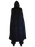 Velvet Cape with Hood - Black with Red Lining