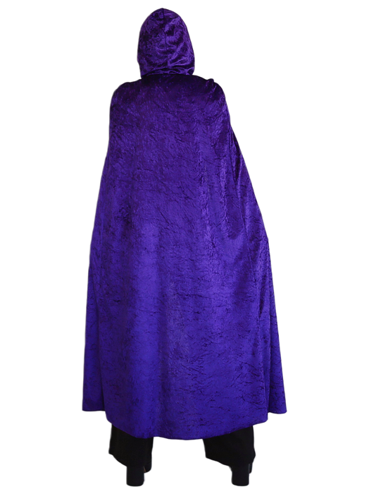 Velvet Cape with Hood - Purple