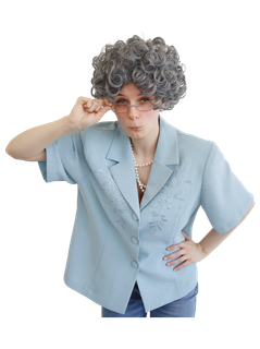 Grandma Curly Wig