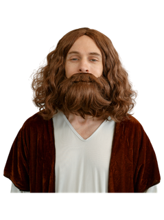 Jesus Wig and Beard, Brown
