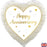Happy Anniversary Foil  Heart Shaped 18'(45cm)