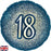 Aged 18-inch /45 cm Metallic Glitter Navy Gold Foil Balloon