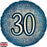 Aged 18-inch /45 cm Metallic Glitter Navy Gold Foil Balloon