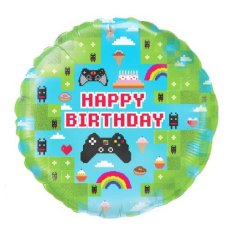 Happy Birthday Game Blox 18-Inch Foil Balloon