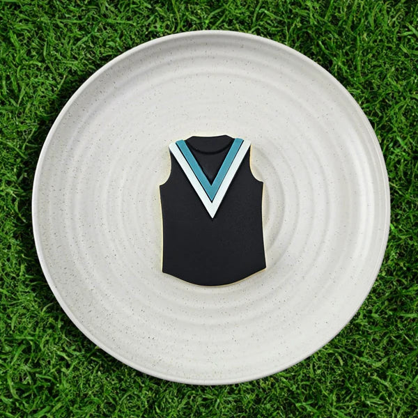 AFL Port Adelaide Power Football Team Guernsey Cutter & Embosser Set
