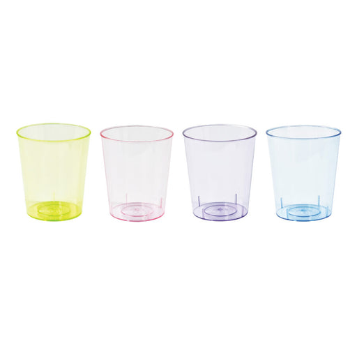Reusable Shot Glasses Neon 30ml 40 Pack