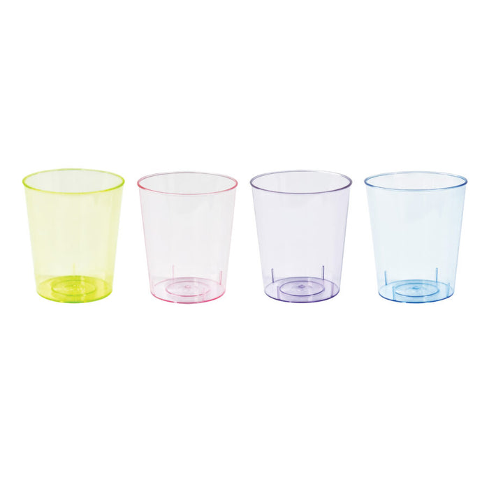 Reusable Shot Glasses Neon 30ml 40 Pack