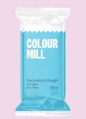 Colour Mill Decorators Dough ( Fondant ) 250g Sky Blue