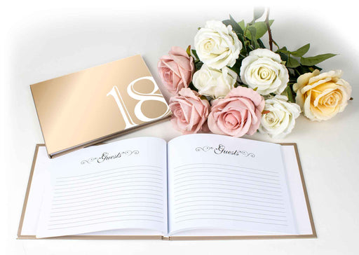 18th Rose Gold Guestbook