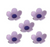 BULK BUY 100 Pack Blossoms Purple Medium - Sugar Flowers