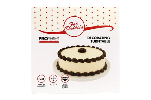 Cake Display Turntable - Revolving Cake Stand - White Colour