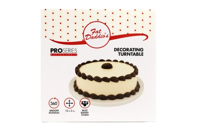 Cake Display Turntable - Revolving Cake Stand - White Colour