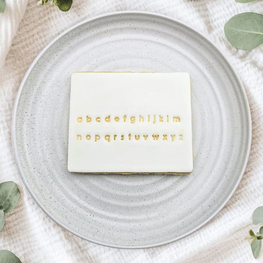 Tiny Lower Case Letter Stamps Embosser Cookie Cutter