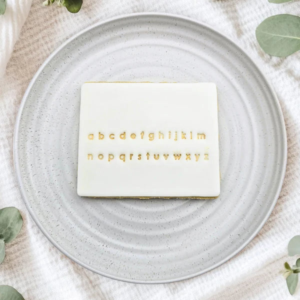 Tiny Lower Case Letter Stamps Embosser Cookie Cutter