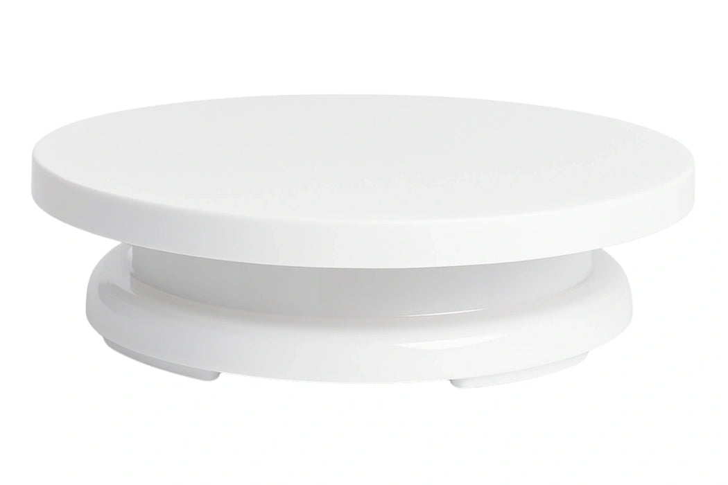 Cake Display Turntable - Revolving Cake Stand - White Colour
