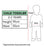 Rubies toddler size chart for 2–3 years: height 95 cm and waist 50 cm