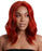 VIVA Sienna ruby red wig with a centre part and full flowing waves
