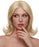 VIVA Scarlet blonde medium-length wig with a centre part, soft waves and flicked ends