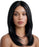 VIVA Zendaya black layered wig with a centre part and softly curved ends