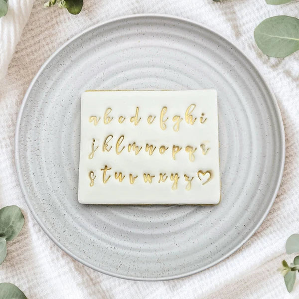 Script Letter Stamp Embosser Set