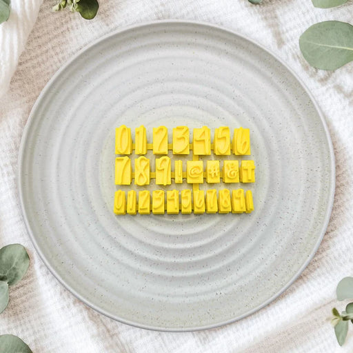 Script Stamps Number Set 2 Sizes