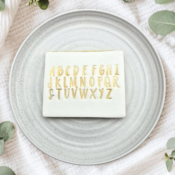 Script Letter Stamp Embosser Set
