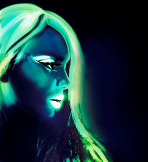 Glow In The Dark Aqua Makeup Tube 30ml