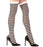 White & Black Striped Thigh-High Socks 70 Den