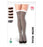 White & Black Striped Thigh-High Socks 70 Den