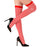 Red & White Striped Thigh-High Socks 70 Den