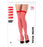 Red & White Striped Thigh-High Socks 70 Den