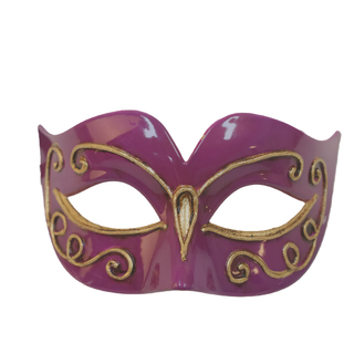 Masquerade Eye Mask Purple/Gold