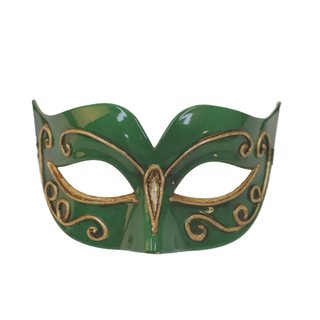 Masquerade Eye Mask Green/Gold