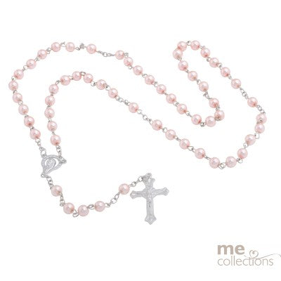 Rosary Beads Delicate Pink Pearl