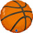 Basketball Foil Balloon 18''