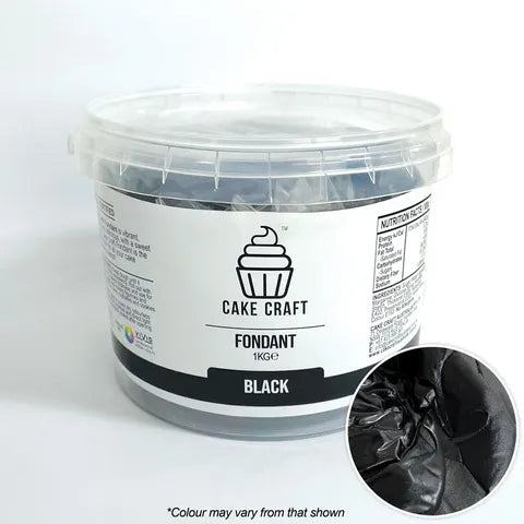 Cake Craft Black Fondant 1kg