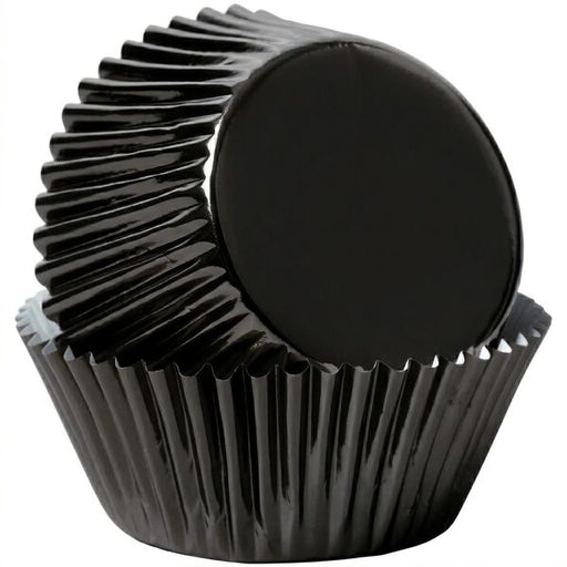 Large Black Foil Baking Cups 50 Pack